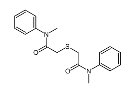 N-methyl-2-[2-(N-methylanilino)-2-oxoethyl]sulfanyl-N-phenylacetamide Structure
