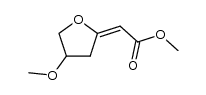 2-(E)-(Methoxycarbonylmethylidene)-4-methoxytetrahydrofuran Structure