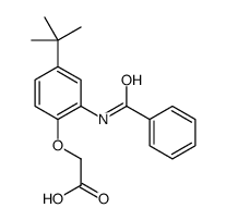 2-(2-benzamido-4-tert-butylphenoxy)acetic acid结构式