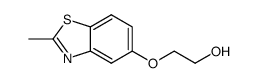 Ethanol, 2-[(2-methyl-5-benzothiazolyl)oxy]- (9CI) Structure