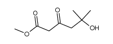 methyl 5-hydroxy-5-methyl-3-oxohexanoate结构式