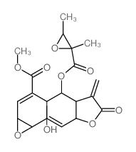 {Oxireno[7,8]cyclodeca[1,} 2-b]furan-3-carboxylic acid, {5-[[(2,} 3-dimethyloxiranyl)carbonyl]oxy]-1a,4,5,5a,6,7,8a, 10a-octahydro-4-hydroxy-10-methyl-6-methylene-7-oxo-, methyl ester, {[1aR-[1aR*,2E, picture