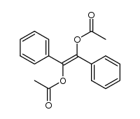 (E)-O,O'-diacetyl-1,2-diphenylethen-1,2-diol Structure