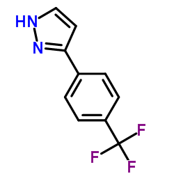 3-(4-三氟甲基苯基)-1H-吡唑结构式