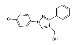 (1-(4-CHLOROPHENYL)-3-PHENYL-1H-PYRAZOL-4-YL)METHANOL结构式