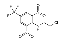 N-(2-chloroethyl)-2,6-dinitro-4-(trifluoromethyl)aniline结构式