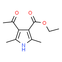 1H-Pyrrole-3-carboxylicacid,4-acetyl-2,5-dimethyl-,ethylester(9CI)结构式