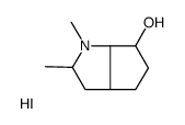 1,2-dimethyl-3,3a,4,5,6,6a-hexahydro-2H-cyclopenta[b]pyrrol-6-ol,hydroiodide结构式