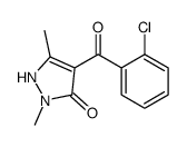 4-(2-chlorobenzoyl)-2,5-dimethyl-1H-pyrazol-3-one结构式
