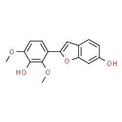 2-(3-Hydroxy-2,4-dimethoxyphenyl)benzofuran-6-ol结构式