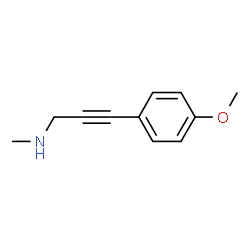 2-Propyn-1-amine,3-(4-methoxyphenyl)-N-methyl-(9CI) Structure