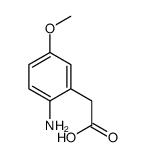 2-AMINO-5-METHOXY-BENZENEACETIC ACID结构式