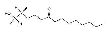 (S,S)-2-hydroxy-3-methyl-7-pentadecanone结构式