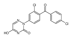 2-[3-chloro-4-(4-chlorobenzoyl)phenyl]-1,2,4-triazine-3,5-dione结构式