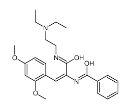 N-[(Z)-3-[2-(diethylamino)ethylamino]-1-(2,4-dimethoxyphenyl)-3-oxoprop-1-en-2-yl]benzamide Structure