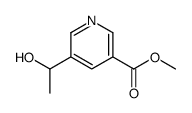 5-(1-Hydroxyethyl)-3-pyridinecarboxylic acid methyl ester Structure