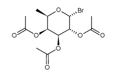 2,3,4-tri-O-acetyl-6-deoxy-α-D-galactopyranosyl bromide结构式