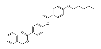 (4-phenylmethoxycarbonylphenyl) 4-hexoxybenzoate结构式