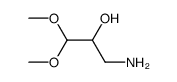 (+/-)-3-amino-1,1-dimethoxy-propan-2-ol结构式