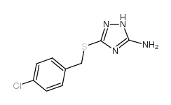 3-[(4-chlorophenyl)methylsulfanyl]-1H-1,2,4-triazol-5-amine picture