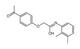 2-(4-acetylphenoxy)-N-(2,3-dimethylphenyl)acetamide结构式
