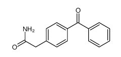 (4-benzoyl-phenyl)-acetic acid amide结构式