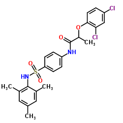 2-(2,4-Dichlorophenoxy)-N-[4-(mesitylsulfamoyl)phenyl]propanamide Structure