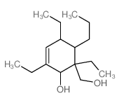 3-Cyclohexene-1-methanol,1,3,5-triethyl-2-hydroxy-6-propyl- Structure