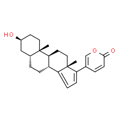 3β-Hydroxy-5β-bufa-14,16,20,22-tetrenolide Structure