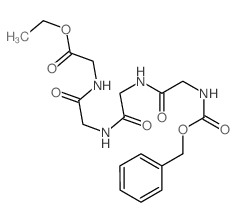 Glycine,N-[N-[N-[N-[(phenylmethoxy)carbonyl]glycyl]glycyl]glycyl]-, ethyl ester (9CI) structure