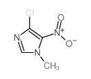 4-氯-1-甲基-5-硝基-1H-咪唑结构式