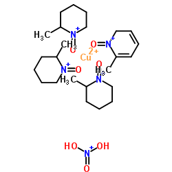 copper; dihydroxy-oxo-azanium; 2-methyl-6H-pyridine 1-oxide; 2-methyl-3,4,5,6-tetrahydro-2H-pyridine 1-oxide structure