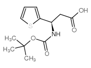 Boc-(r)-3-氨基-3-(2-噻吩)丙酸结构式