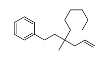 (3-cyclohexyl-3-methylhex-5-enyl)benzene Structure