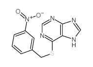 6-[(3-nitrophenyl)methylsulfanyl]-5H-purine结构式