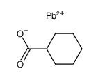 Cyclohexanecarboxylic acid, lead salt structure