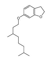 6-(3,7-dimethyloctoxy)-2,3-dihydro-1-benzofuran结构式