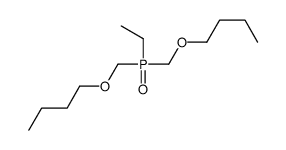 1-[[butoxymethyl(ethyl)phosphoryl]methoxy]butane Structure