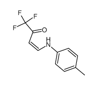 1-trifluoromethyl-3-(4-methylphenylamino)prop-2-en-1-one结构式