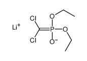 lithium,1-[dichloromethyl(ethoxy)phosphoryl]oxyethane结构式