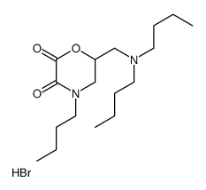 4-butyl-6-[(dibutylamino)methyl]morpholine-2,3-dione,hydrobromide结构式