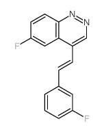 6-fluoro-4-[2-(3-fluorophenyl)ethenyl]cinnoline Structure