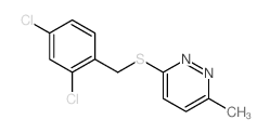 3-[(2,4-dichlorophenyl)methylsulfanyl]-6-methyl-pyridazine structure