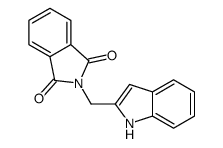 2-(1H-indol-2-ylmethyl)isoindole-1,3-dione结构式