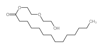 Tetradecanoic acid,2-(2-hydroxyethoxy)ethyl ester structure