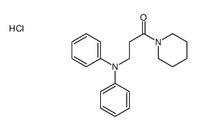 3-(N-phenylanilino)-1-piperidin-1-ylpropan-1-one,hydrochloride结构式