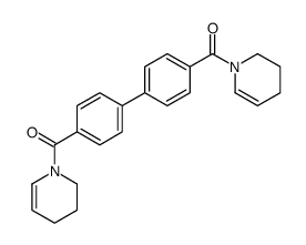 [4-[4-(3,4-dihydro-2H-pyridine-1-carbonyl)phenyl]phenyl]-(3,4-dihydro-2H-pyridin-1-yl)methanone结构式