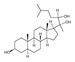 (20R,22R)-5α-cholestane-3β,20,22-triol结构式