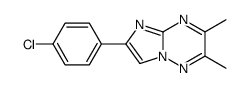 6-(4-chlorophenyl)-2,3-dimethylimidazo[1,2-b][1,2,4]triazine Structure