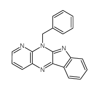 11H-Pyrido[3',2':5,6]pyrazino[2,3-b]indole,11-(phenylmethyl)- Structure